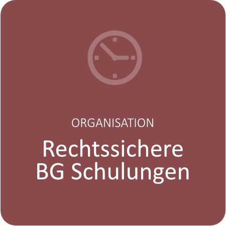 Rechtssichere BG Schulungen